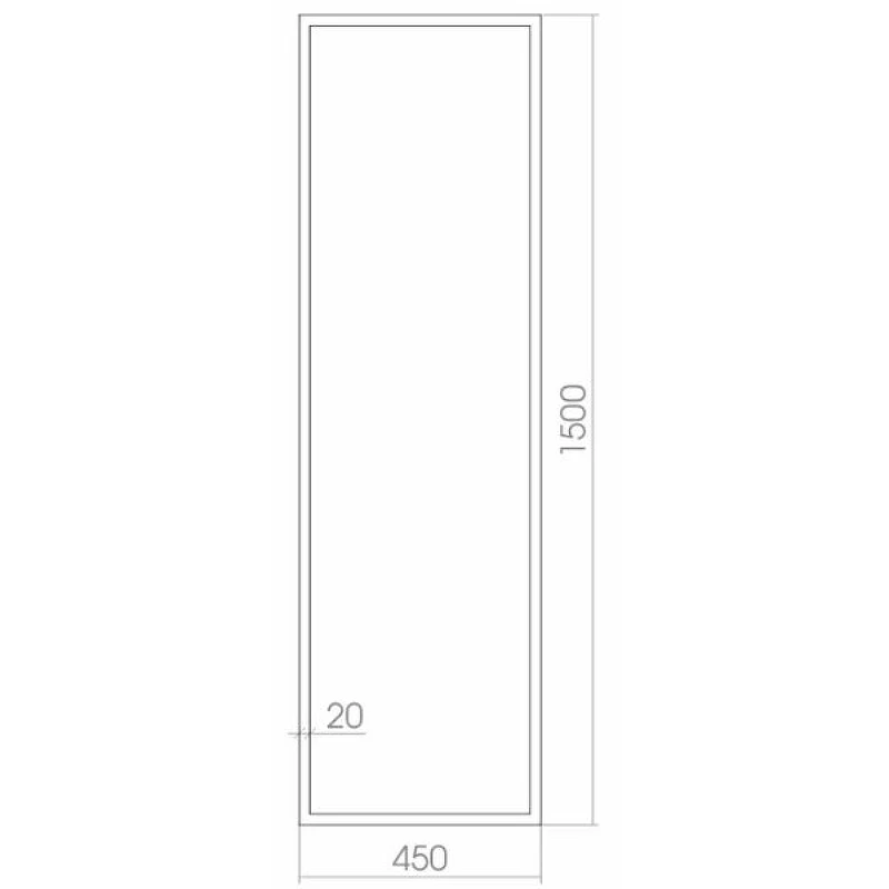 Зеркало Creto Effetto 45 15-4501500E с подсветкой с сенсорным выключателем стекло