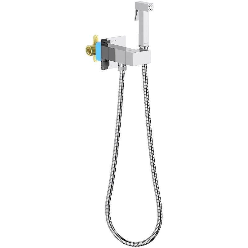 Гигиенический душ со смесителем Aquatek Лира AQ1025CR Хром латунь встраиваемый