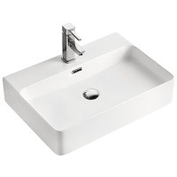 Раковина-чаша CeramaLux 60 D1338 (8145) Белая фаянс накладная