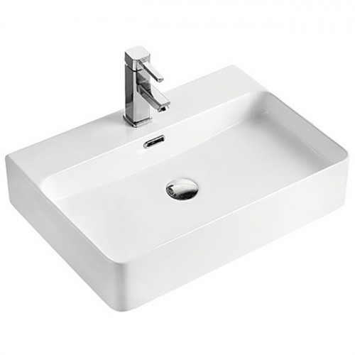 Раковина-чаша CeramaLux 60 D1338 (8145) Белая фаянс накладная