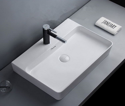 Раковина-чаша CeramaLux 60 D1338 (8145) Белая фаянс накладная