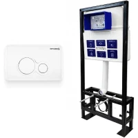 Инсталляция Bettoserb Sava Free Standing SFS40006457 для унитаза с клавишей смыва Белый глянец