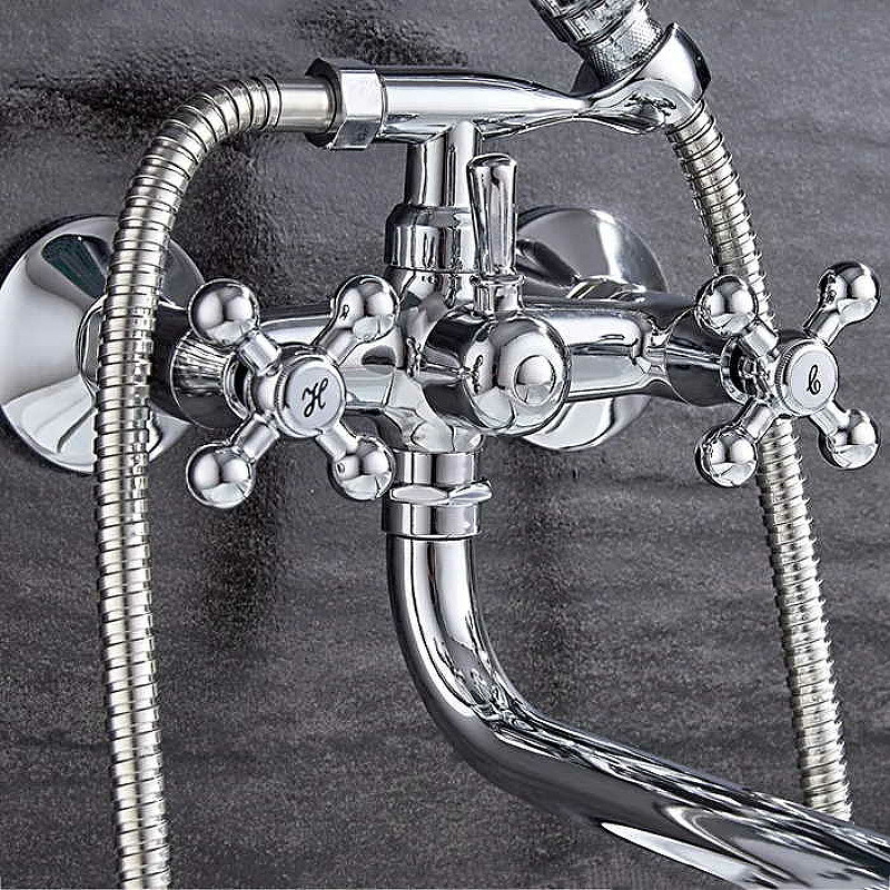 Смеситель для ванны Ledeme H19 2619L универсальный Хром