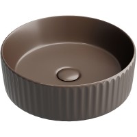 Раковина-чаша Ceramicanova Element 36 CN6057MDB Темно-коричневая матовая фарфор накладная