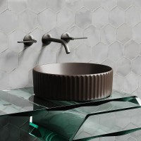 Раковина-чаша Ceramicanova Element 36 CN6057MDB Темно-коричневая матовая фарфор накладная