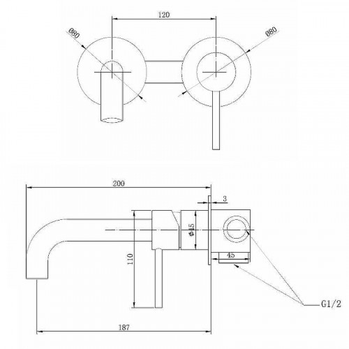 Смеситель для раковины Abber Wasser Kreis AF8112NG Никель