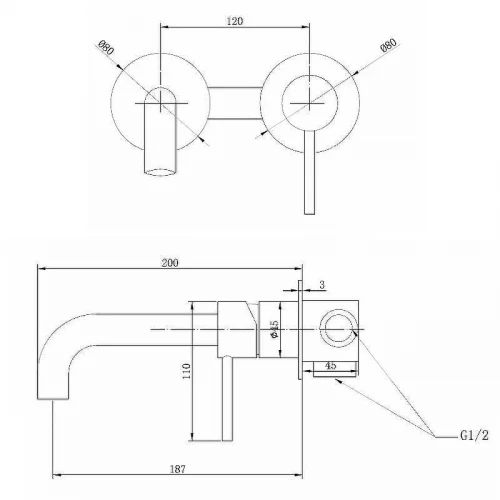 Смеситель для раковины Abber Wasser Kreis AF8112NG Никель