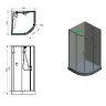 Акриловый поддон для кабины Aquanet Passion EVO 267919 Белый