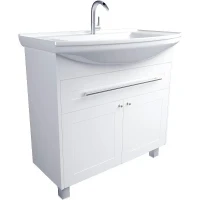 Тумба под раковину 1MarKa Lina Classic New 85Н У94494 Белый глянец МДФ / ЛДСП