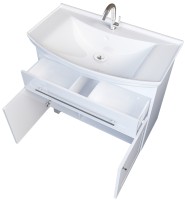 Тумба под раковину 1MarKa Lina Classic New 85Н У94494 Белый глянец МДФ / ЛДСП