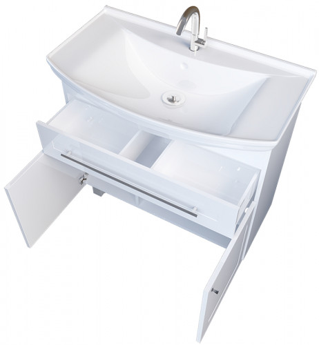 Тумба под раковину 1MarKa Lina Classic New 85Н У94494 Белый глянец МДФ / ЛДСП