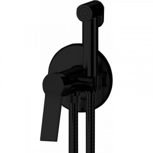 Гигиенический душ со смесителем Remer Slash SL65WNO Черный матовый латунь встраиваемый