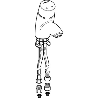 Смеситель для раковины Geberit HyTronic 115.721.21.1 Глянцевый хром латунь