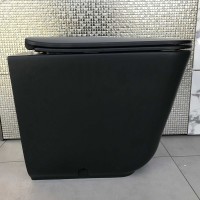 Унитаз Kerasan Tribeca 511831 приставной Черный матовый без сиденья фаянс приставной