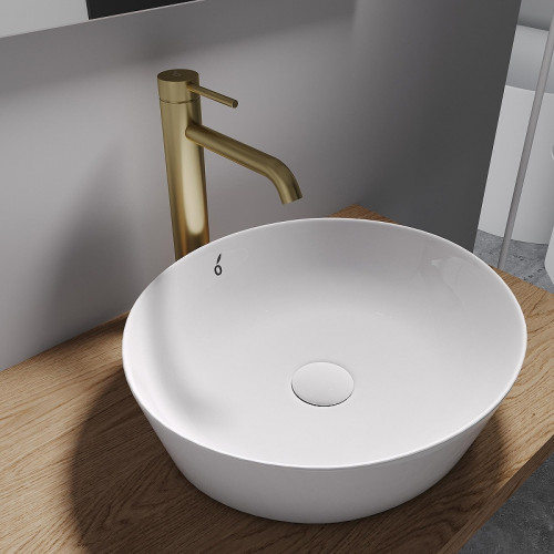 Смеситель для раковины Oliveeka Y OL-88239017-BG цвет Золото матовое