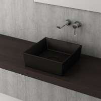 Раковина-чаша Bocchi Vessel 38 1173-004-0125 Черная матовая фарфор накладная