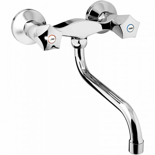 Смеситель для кухни ESKO Moscow MS 02 Хром латунь на стену