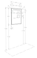 Зеркало Aquaton Оптима 65 1A127002OP010 Белое МДФ / ЛДСП, стекло