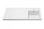 Раковина Aquaton Лайн 100 R 1A72073KLF010 с местом под стиральную машину цвет Белый