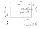 Раковина Aquaton Лайн 100 R 1A72073KLF010 с местом под стиральную машину цвет Белый