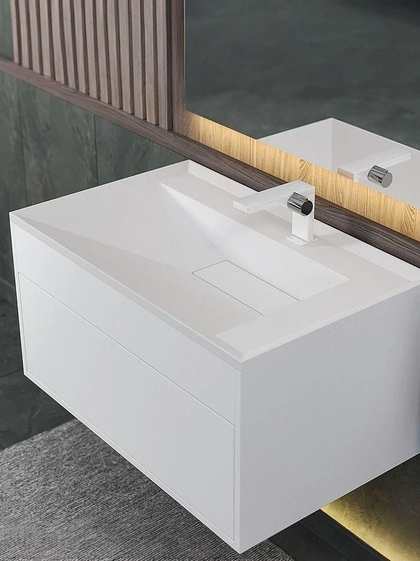 Раковина Uperwood Lotus Quartz 80 29192030 цвет Жасмин