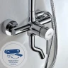 Душевая система WasserKRAFT A14401 Хром латунь на стену