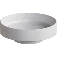 Раковина-чаша Boheme Corian 40 801-CLCT Calacatta искусственный камень (литьевой мрамор) накладная