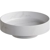 Раковина-чаша Boheme Corian 40 801-CLCT Calacatta искусственный камень (литьевой мрамор) накладная