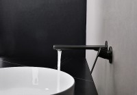 Смеситель для раковины Kaiser Serio 05511-9 Черный матовый латунь встраиваемый