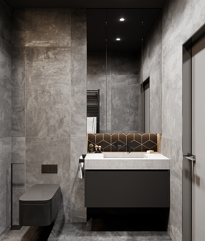 Смеситель для раковины Kaiser Serio 05511-9 Черный матовый латунь встраиваемый