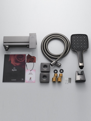 Смеситель для ванны Rose R2802T цвет Оружейная сталь