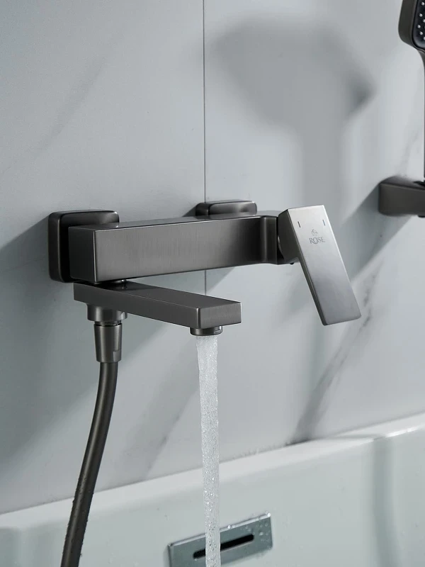 Смеситель для ванны Rose R2802T цвет Оружейная сталь