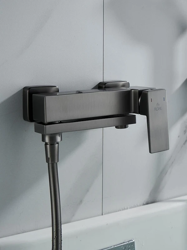 Смеситель для ванны Rose R2802T цвет Оружейная сталь