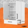 Подвесной шкаф DIWO Брянск 60 BR2710S над стиральной машиной цвет Белый