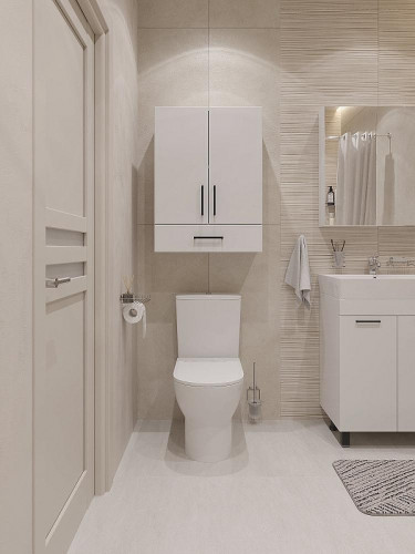 Подвесной шкаф DIWO Брянск 60 BR2710S над стиральной машиной цвет Белый