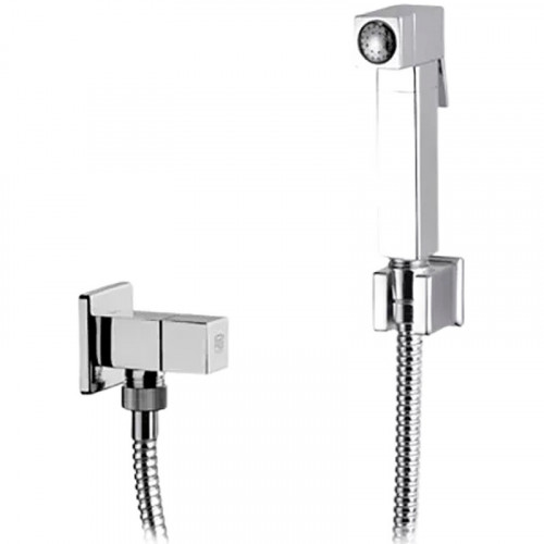 Гигиенический душ с запорным вентилем Remer 332RES Хром латунь на стену