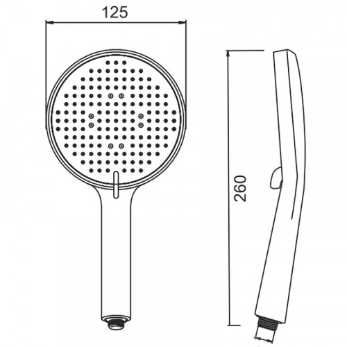 Душевой гарнитур Splenka S470.01.06 Черный матовый