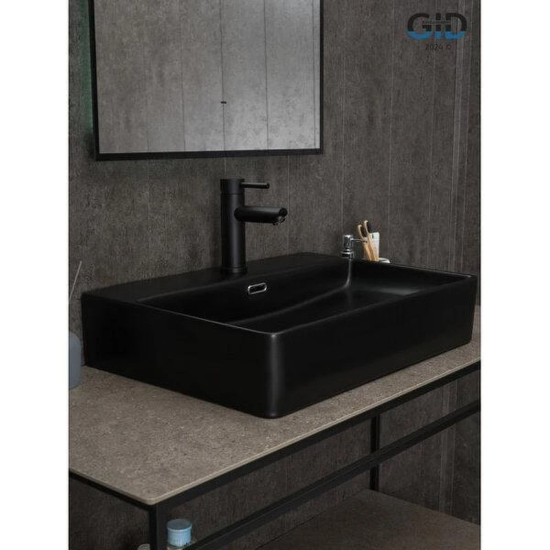 Раковина Gid Geometrico Bm9256 60 53375 цвет Черный матовый