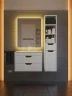 Тумба с раковиной Uperwood Modul 65 3930205581 подвесная цвет Белый матовый Графит матовый