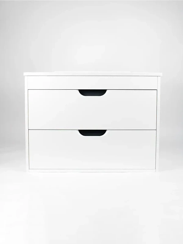 Тумба с раковиной Uperwood Modul 65 3930205581 подвесная цвет Белый матовый Графит матовый