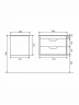 Тумба с раковиной Uperwood Modul 65 3930205581 подвесная цвет Белый матовый Графит матовый