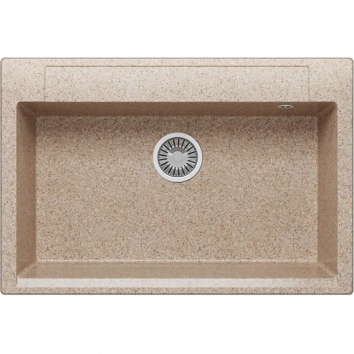 Кухонная мойка Polygran Argo-760 №302 575912 Песочная искусственный камень (литьевой мрамор) встраиваемый