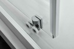 Душевая дверь Vincea Alpha 110 VDS-3AL110CLB профиль Черный стекло прозрачное