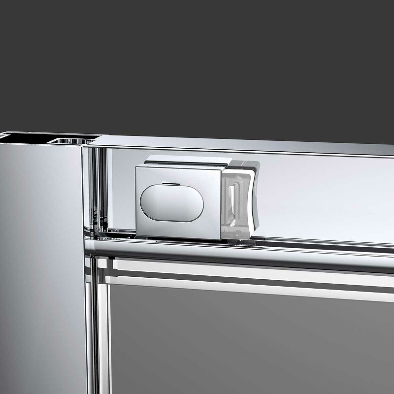 Душевая дверь Vincea Alpha 110 VDS-3AL110CLB профиль Черный стекло прозрачное
