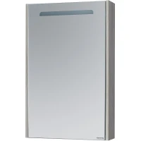 Зеркальный шкаф Aquaton Сильва 50 L 1A215502SIW6L с подсветкой Дуб фьорд МДФ / ЛДСП, стекло