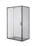 Душевой уголок Olive's Duero 120х80 DR-128CR-SH-GB профиль Черный матовый стекло прозрачное