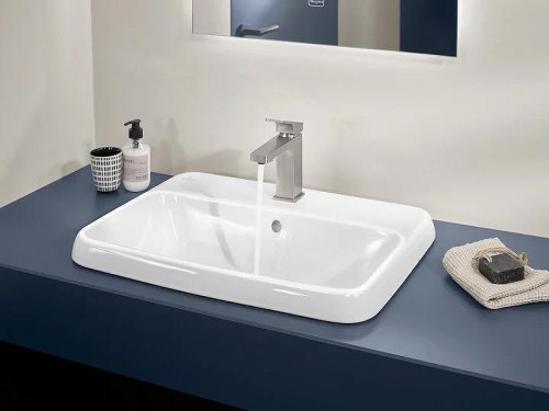 Смеситель для раковины Villeroy&amp;Boch Architectura Square TVW12500100064 цвет Никель сатинированный матовый