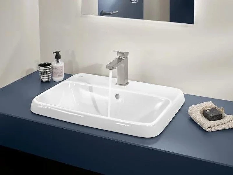 Смеситель для раковины Villeroy&Boch Architectura Square TVW12500100064 цвет Никель сатинированный матовый