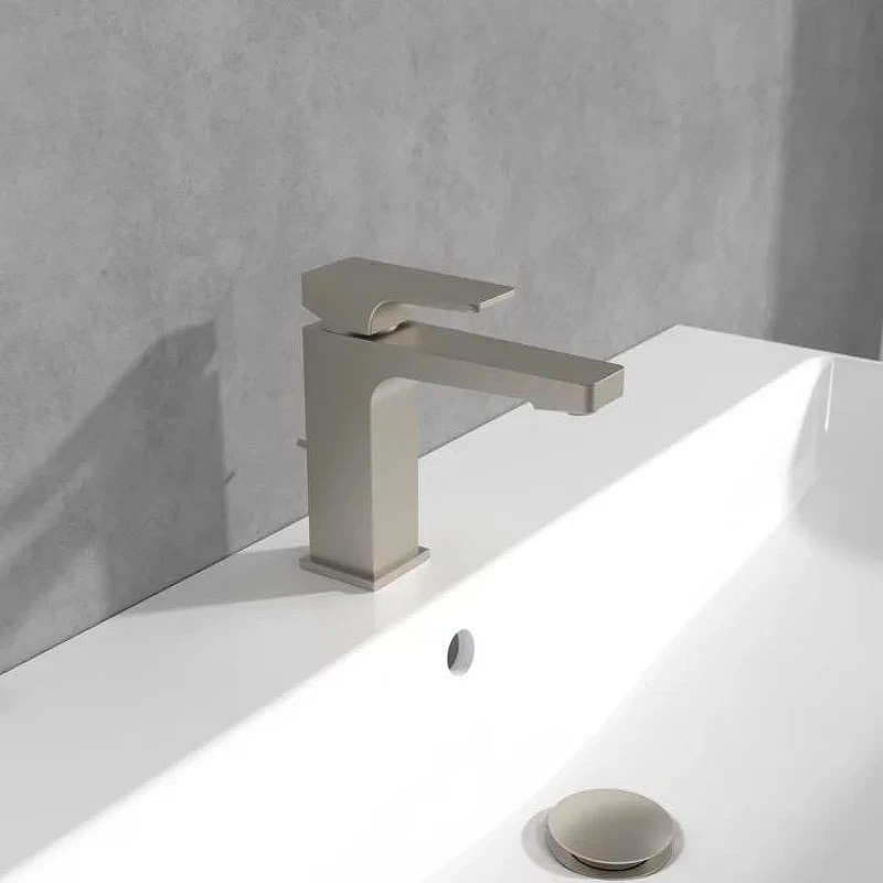 Смеситель для раковины Villeroy&Boch Architectura Square TVW12500100064 цвет Никель сатинированный матовый