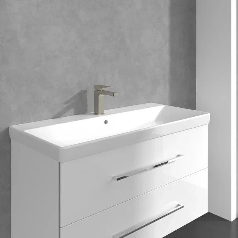 Смеситель для раковины Villeroy&Boch Architectura Square TVW12500100064 цвет Никель сатинированный матовый